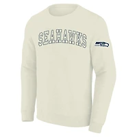 Sweat-shirt polaire crème pour homme, coupe grande taille, Seattle Seahawks