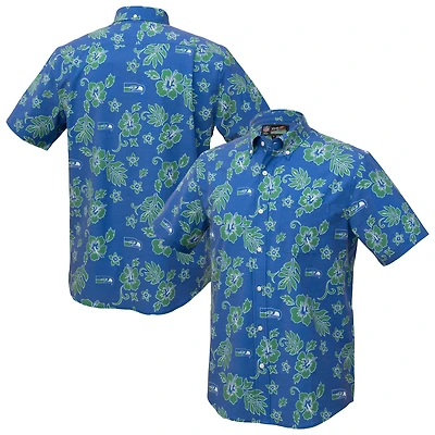 Men's Reyn Spooner  College Navy Seattle Seahawks Kekai Performance Button-Down Top