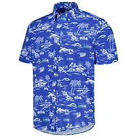 Chemise boutonnée à imprimé Kekai Reyn Spooner Royal Seattle Seahawks pour homme