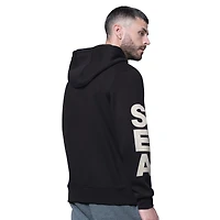 Sweat à capuche en polaire noir Starter pour homme des Seattle Seahawks Handoff