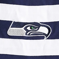 T-shirt à manches longues Starter College bleu marine/blanc Seattle Seahawks pour homme