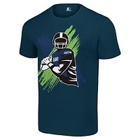 T-shirt graphique pour homme, bleu marine, avec logo Player X des Seattle Seahawks