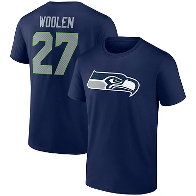 Men's Tariq Woolen College Navy Seattle Seahawks Player Icon T-Shirt