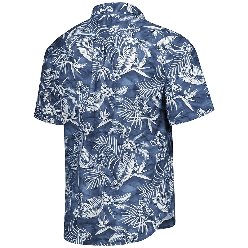 Men's Tommy Bahama College Navy Seattle Seahawks Aqua Lush Full-Button Shirt