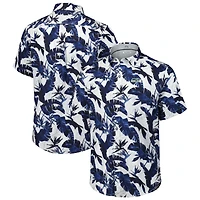 Chemise boutonnée Tommy Bahama College Navy pour homme des Seattle Seahawks Sunnyvale Blooms Camp