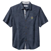 Men's Tommy Bahama  College Navy Seattle Seahawks Super Bowl LX Champions Sport Coconut Point Palm Vista IslandZone Button-Up Shirt