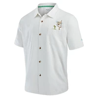 Chemise boutonnée Tommy Bahama blanche Seattle Seahawks Tide Breaker IslandZone Camp pour hommes