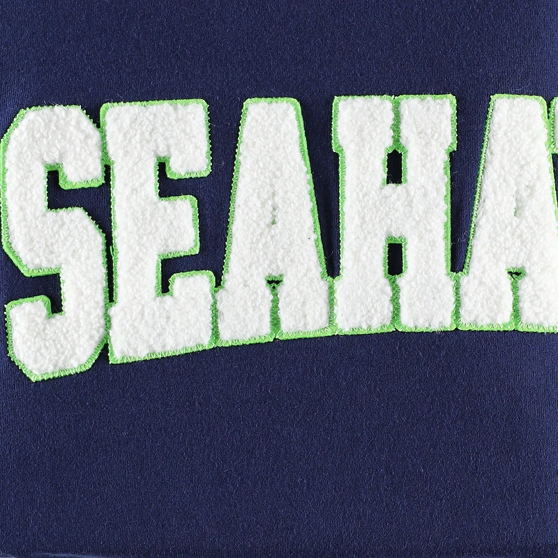 T-shirt à capuche manches longues Alex des Seahawks de Seattle Tommy Hilfiger College bleu marine/blanc pour homme
