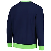 Sweat-shirt Tommy Hilfiger College Navy Seattle Seahawks Reese Raglan Tri-Blend pour hommes