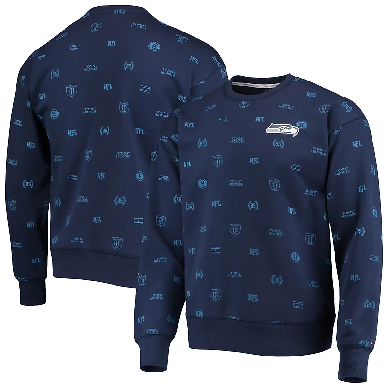 Sweat Tommy Hilfiger College Navy Seattle Seahawks Reid Graphic pour homme