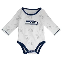 Ensemble pantalon et chapeau pour nouveau-né bébé blanc/Seahawks de Seattle Dream Team