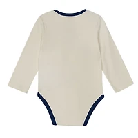 Newborn Outerstuff College Navy Seattle Seahawks Little Champ Three-Piece Long Sleeve Bodysuit, Pants and Cuffed Hat Set