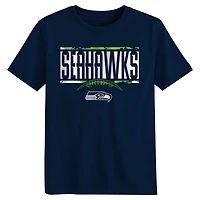 Preschool College Navy Seattle Seahawks The Blitz T-Shirt
