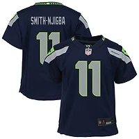 Maillot de match Nike Jaxon Smith-Njigba College Navy Seattle Seahawks pour enfants d'âge préscolaire