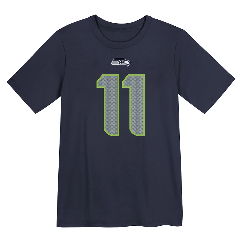 Preschool Nike Jaxon Smith-Njigba College Navy Seattle Seahawks Player Name & Number T-Shirt