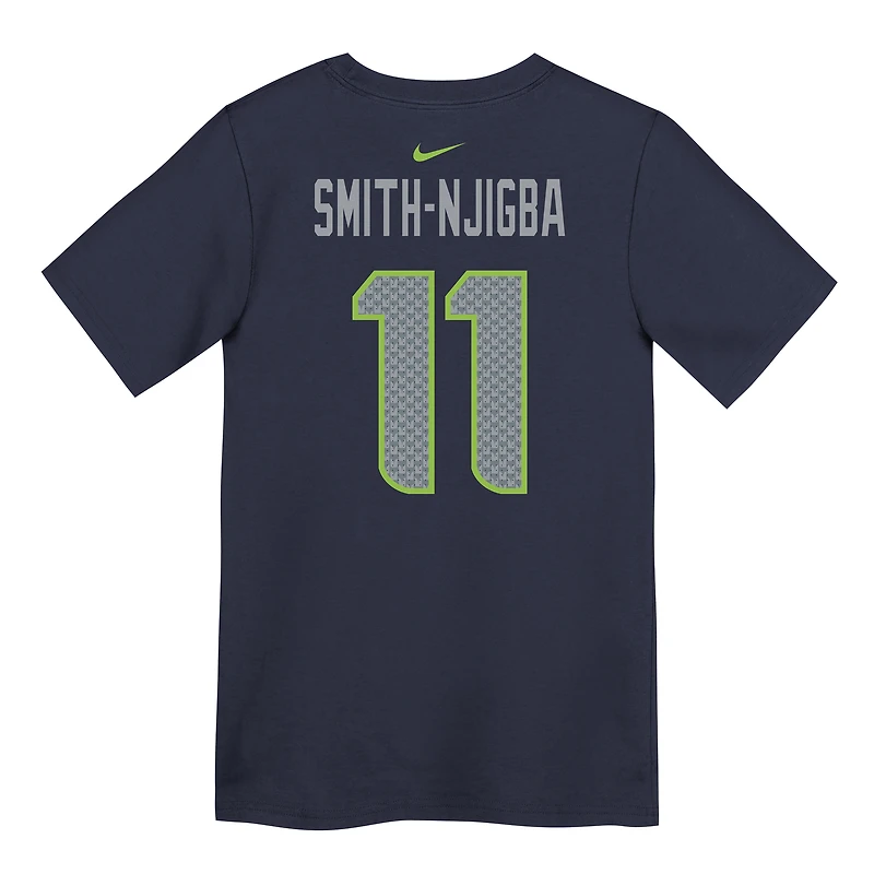 Preschool Nike Jaxon Smith-Njigba College Navy Seattle Seahawks Player Name & Number T-Shirt