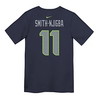 Preschool Nike Jaxon Smith-Njigba College Navy Seattle Seahawks Player Name & Number T-Shirt
