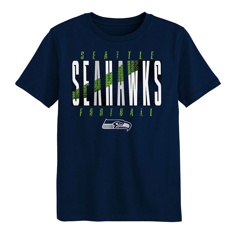 Preschool Outerstuff College Navy Seattle Seahawks Posterize T-Shirt