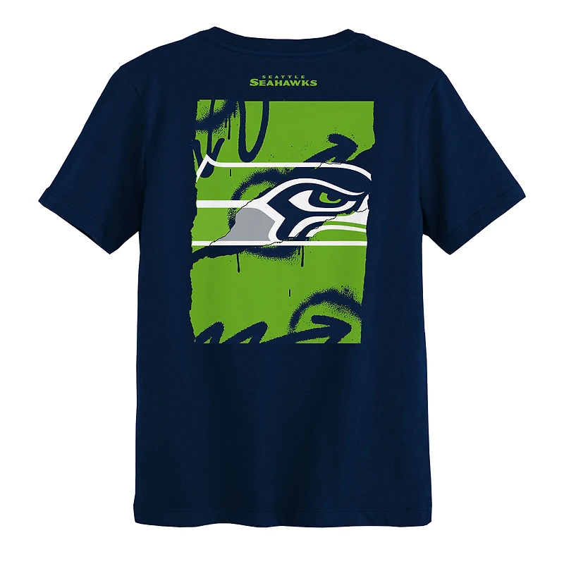 Preschool Outerstuff College Navy Seattle Seahawks Posterize T-Shirt