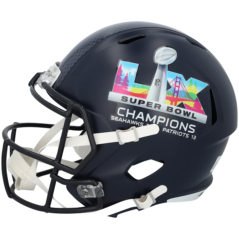 Rashid Shaheed Seattle Seahawks Autographed Super Bowl LX Champions Riddell Speed Replica Helmet