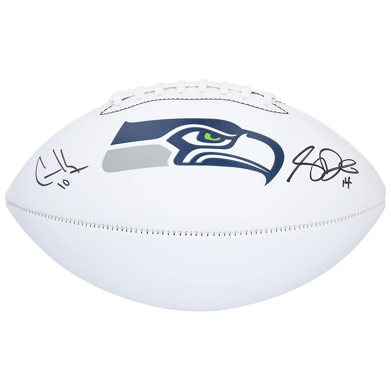 Sam Darnold & Cooper Kupp Seattle Seahawks Autographed Franklin White Panel Football