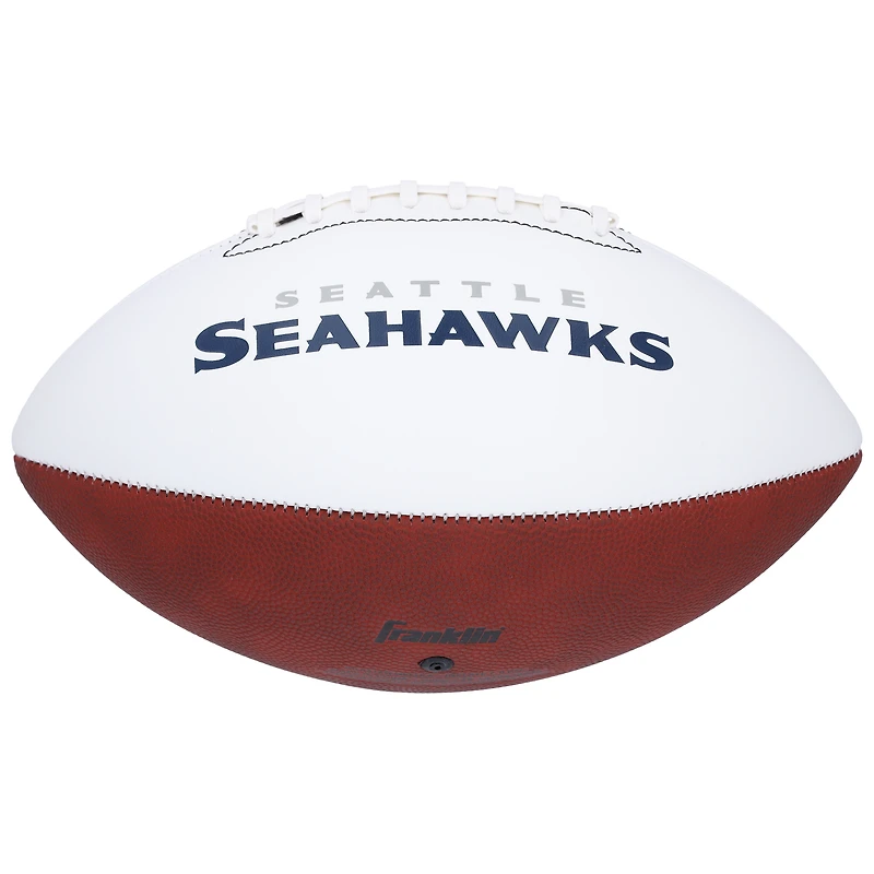 Sam Darnold & Cooper Kupp Seattle Seahawks Autographed Franklin White Panel Football