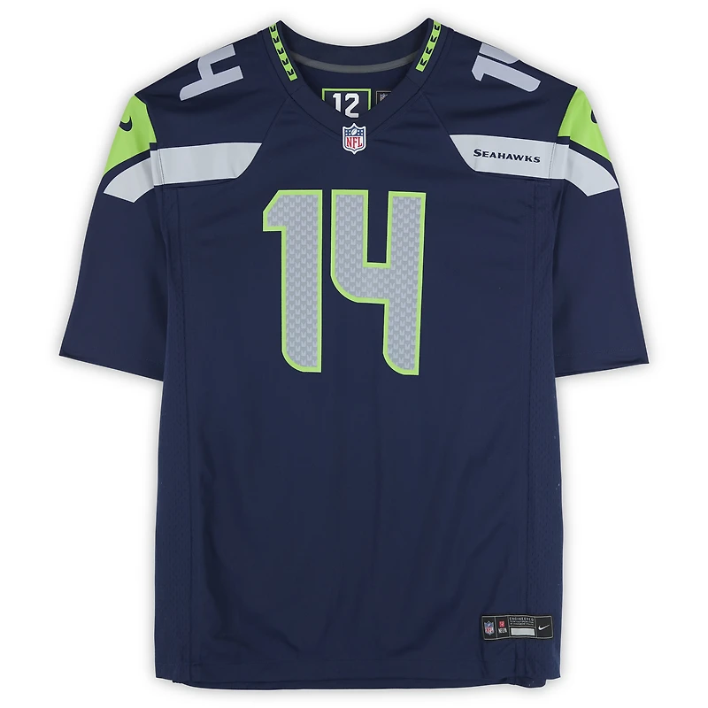 Maillot Nike bleu marine dédicacé par Sam Darnold des Seattle Seahawks