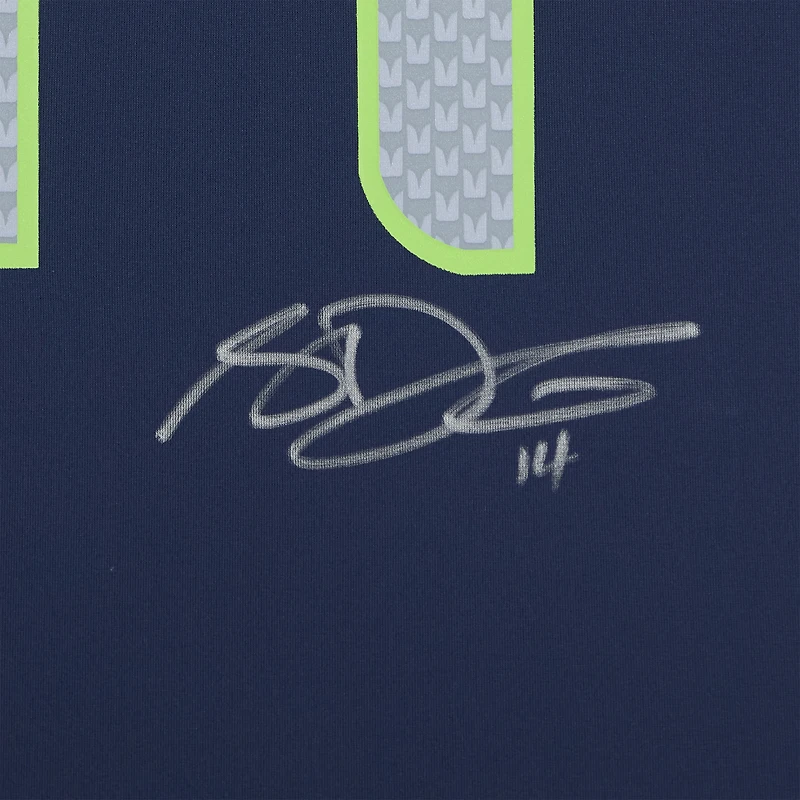 Maillot Nike bleu marine dédicacé par Sam Darnold des Seattle Seahawks