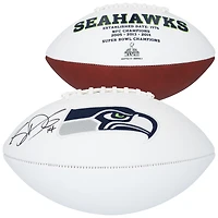 Ballon de football Jardin White Panel autographié par Sam Darnold des Seattle Seahawks