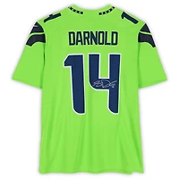 Sam Darnold Seattle Seahawks Autographed Neon Green Nike Limited Jersey