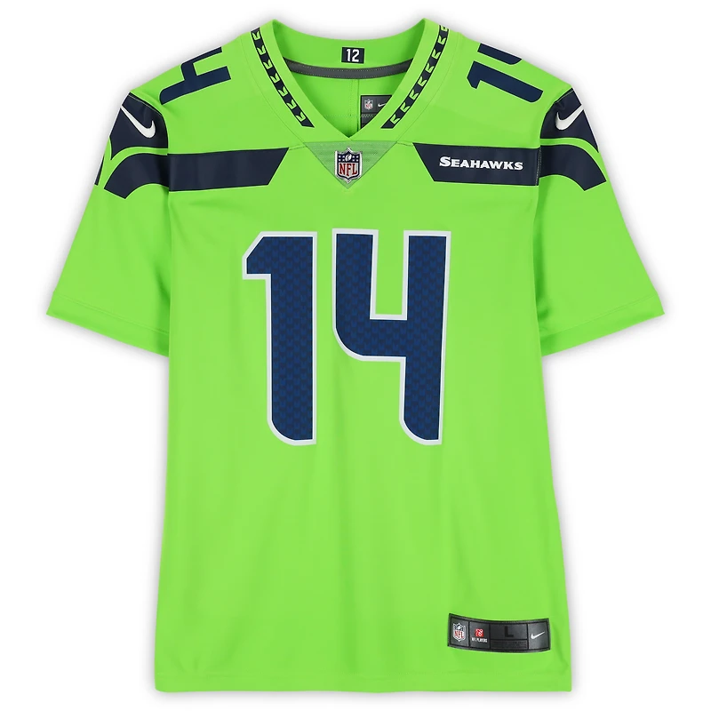 Sam Darnold Seattle Seahawks Autographed Neon Green Nike Limited Jersey