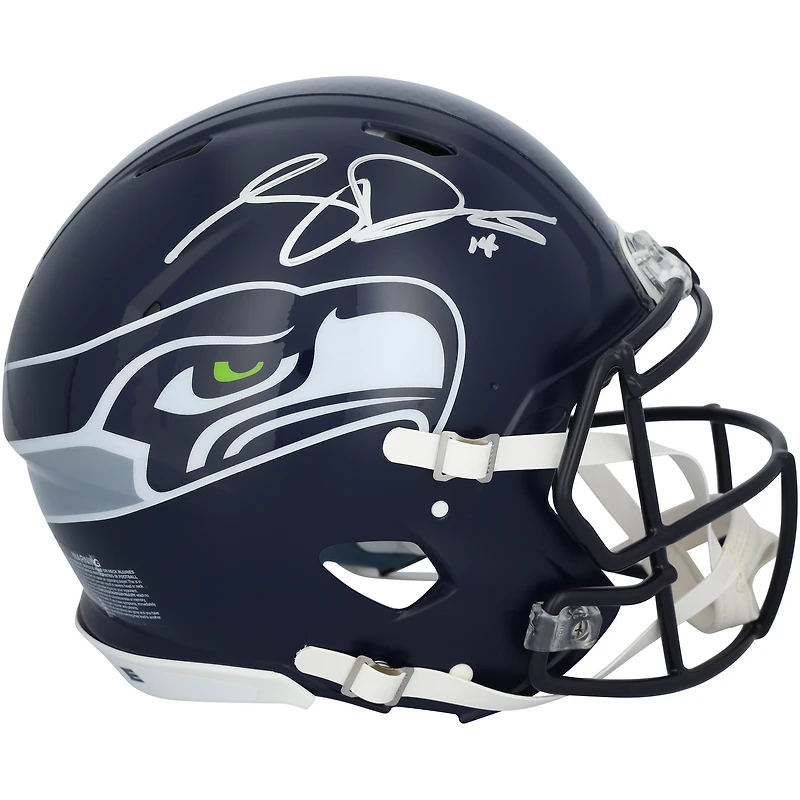 Casque Riddell Speed authentique autographié par Sam Darnold des Seattle Seahawks