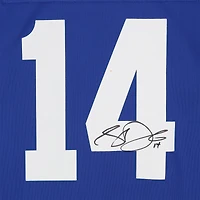 Maillot de match Nike rétro royal autographié par Sam Darnold des Seahawks de Seattle