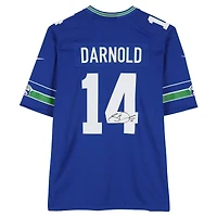 Sam Darnold Seattle Seahawks Autographed Royal Throwback Nike Game Jersey
