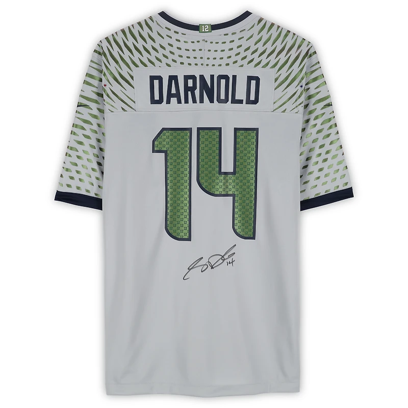 Sam Darnold Seattle Seahawks Autographed Wolf Gray Nike 2025 Rivalries Game Jersey  