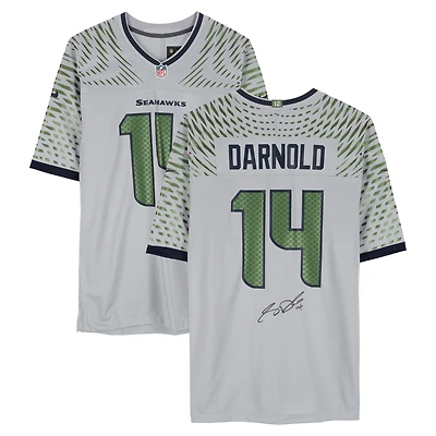 Sam Darnold Seattle Seahawks Autographed Wolf Gray Nike 2025 Rivalries Game Jersey  