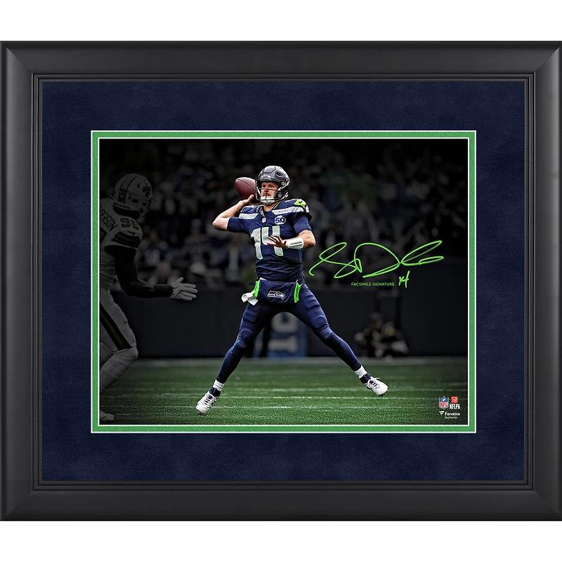 Sam Darnold Seattle Seahawks Facsimile Signature Framed 11" x 14" Spotlight Photograph