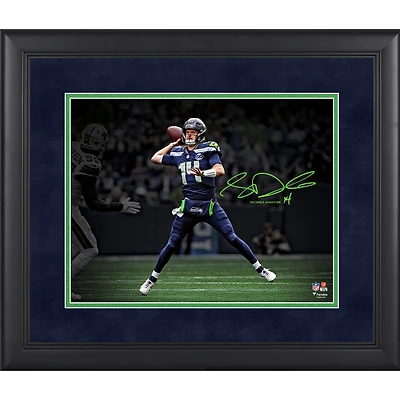 Sam Darnold Seattle Seahawks Facsimile Signature Framed 11" x 14" Spotlight Photograph