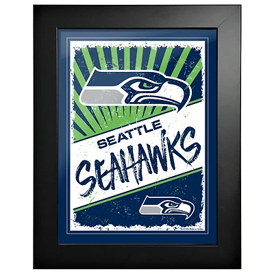 Seahawks de Seattle - Art encadré classique 12'' x 16''