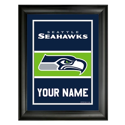 Cadre d'équipe personnalisé Seattle Seahawks 12'' x 16''