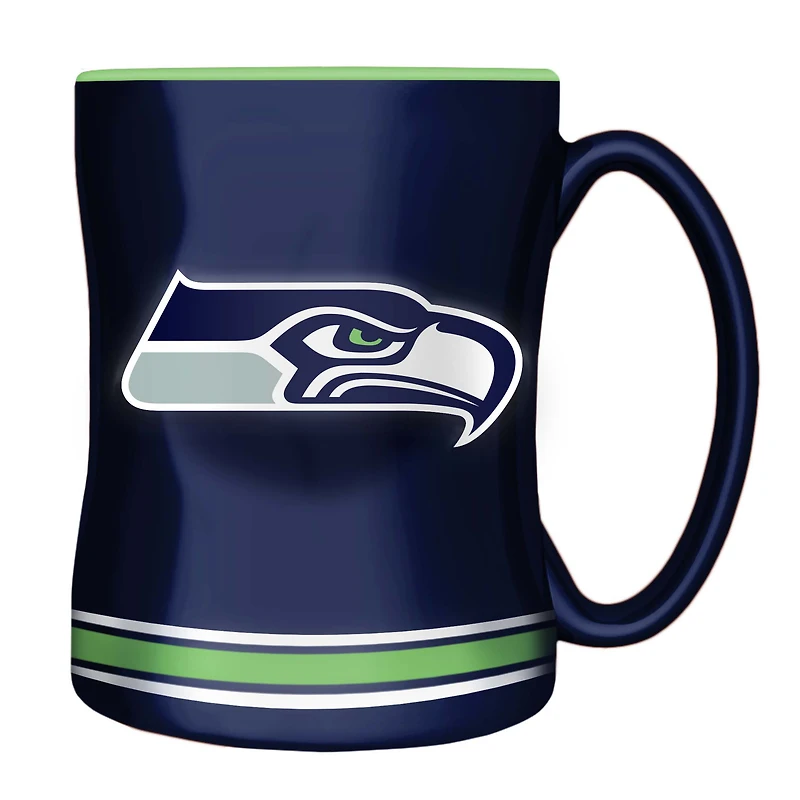 Seahawks de Seattle 14oz. Tasse sculptée