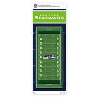 Seattle Seahawks - Tableau de croissance des décalcomanies repositionnables sur le terrain de 24'' x 60''