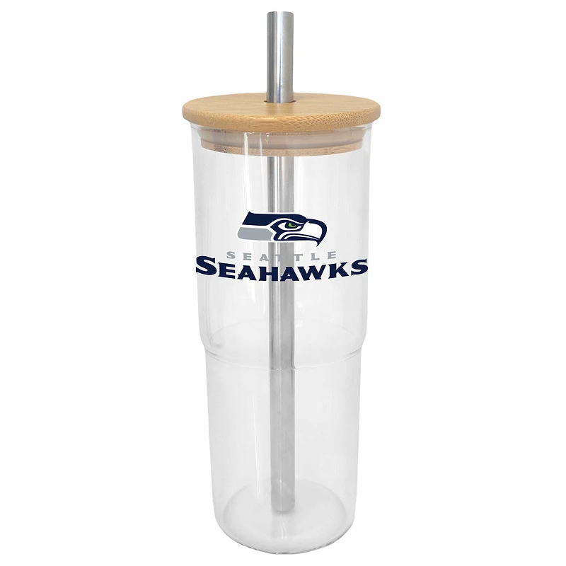 Verre à vin en verre de 24 oz des Seahawks de Seattle