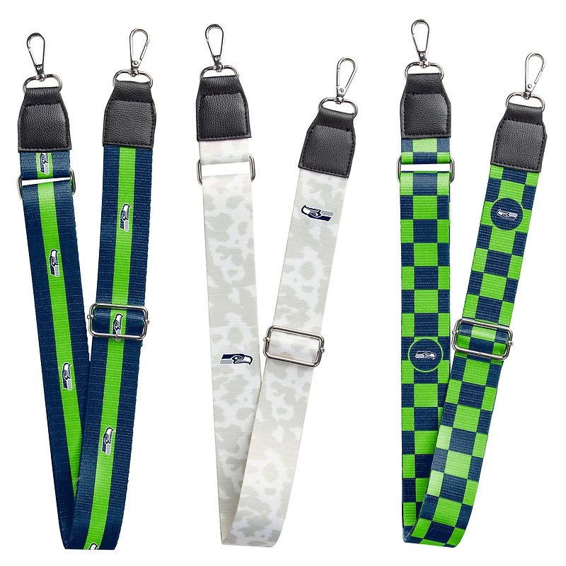 Ensemble de 3 sangles de sac des Seahawks de Seattle