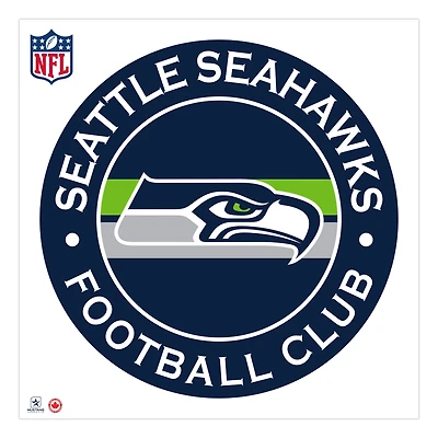 Autocollant mural repositionnable avec logo Seattle Seahawks 36'' x 36''