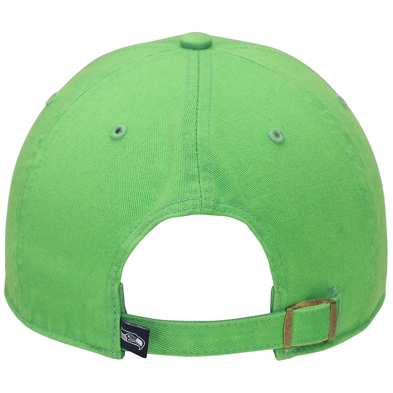 Casquette Ajustable Clean Up Seattle Seahawks '47 Brand - Vert Fluo