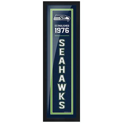 Seattle Seahawks - 6'' x 22'' Art encadré établi