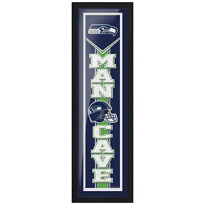 Seattle Seahawks 6'' x 22'' Man Cave encadré - Oeuvre
