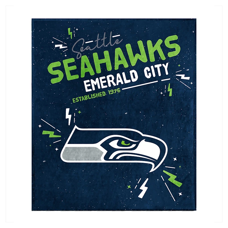 Couverture en peluche Seattle Seahawks 60" x 70"