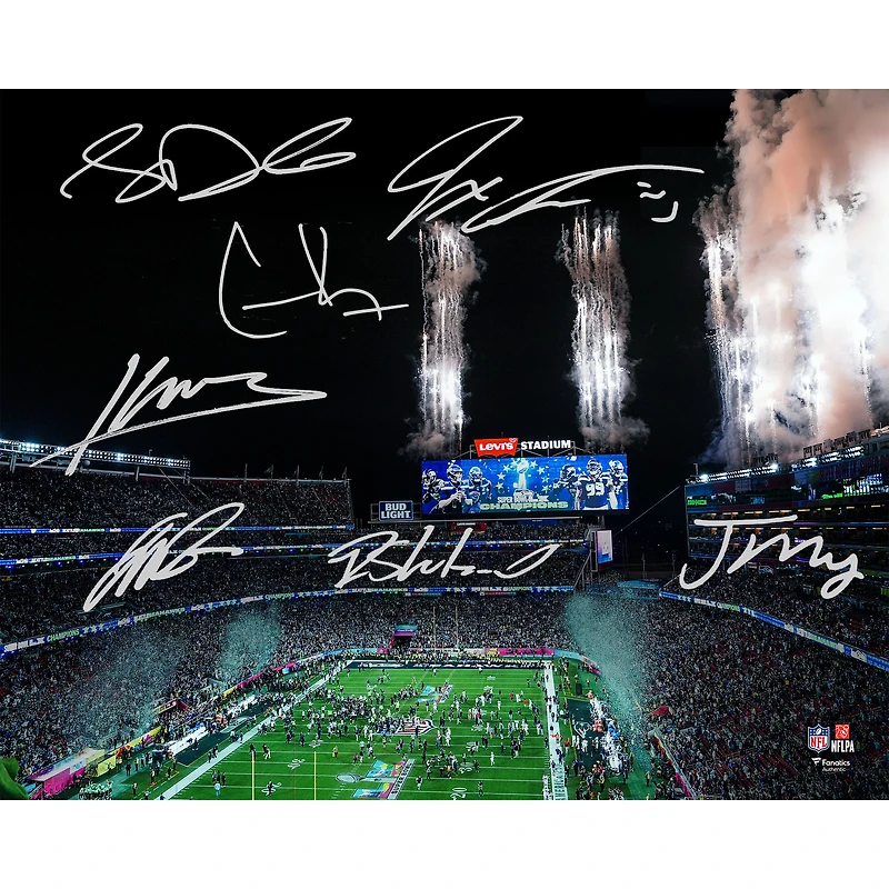 Seattle Seahawks Autographed Super Bowl LX Champions 16" x 20" Photograph with at least 7 Signatures - Limited Edition of 99